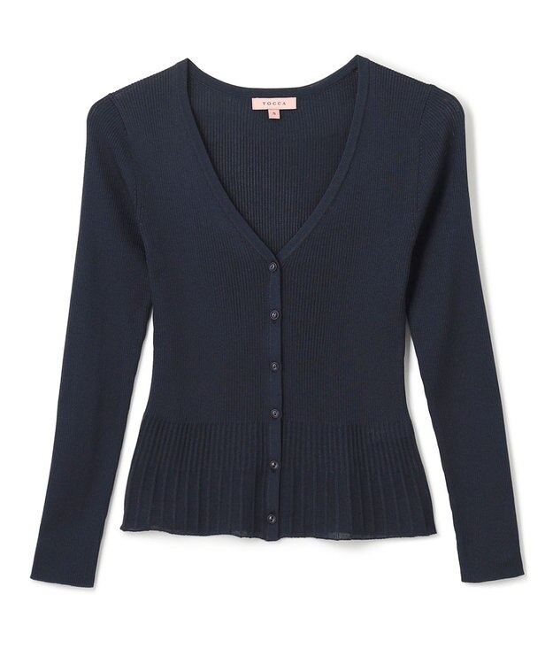 TOCCA 【洗える】AJISAI CARDIGAN カーディガン ネイビー系