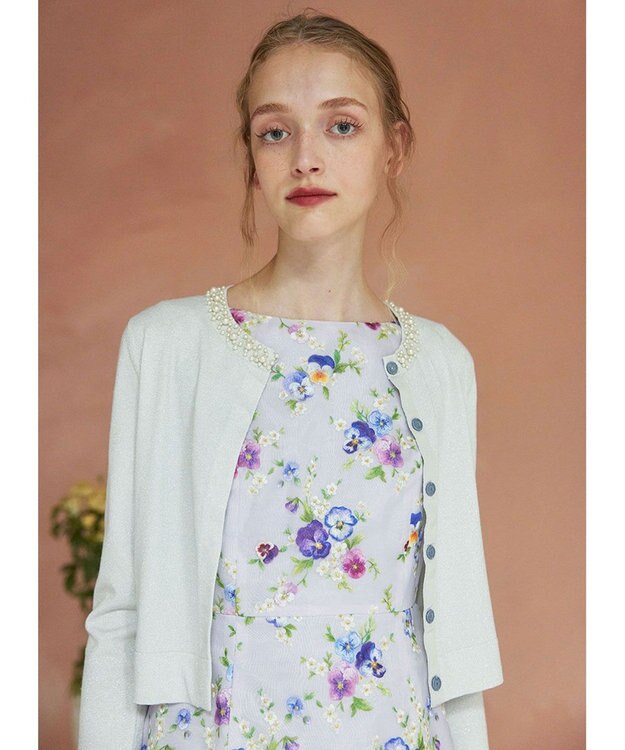 TOCCA SAND CASTLE カーディガン シルバー系