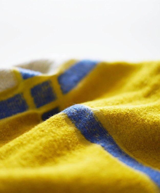 nitorito 【UNISEX】tanbo チェック柄 ストール yellow