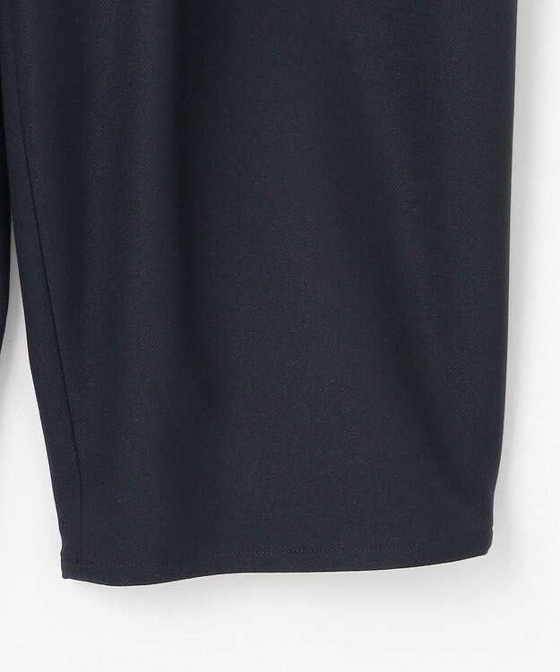 #Newans 【洗える】スラントフロントコクーンパンツ ネイビー