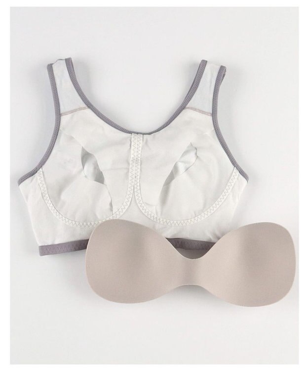 une nana cool ナイトアップブラ MADE WITH LIBERTY FABRIC グレイッシュブルー