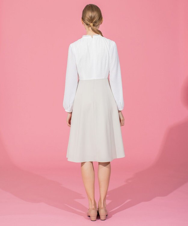 TOCCA 【洗える】SUNNY 長袖ドレス ベージュ系