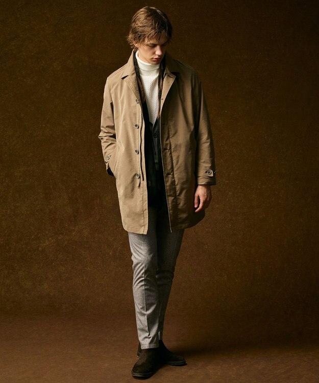 JOSEPH ABBOUD 【ストレッチ/パウダータッチ/JAPANファブリック】アーティローザストレッチ コート ベージュ系