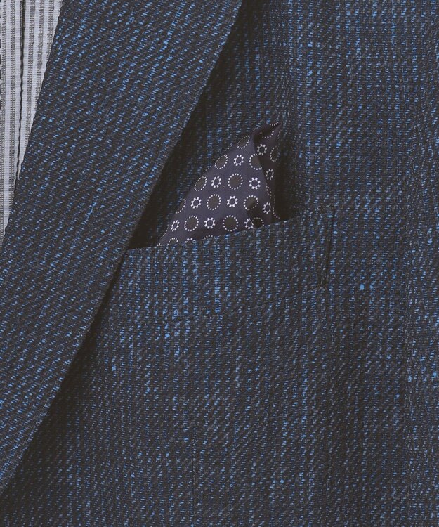 JOSEPH ABBOUD 【ストレッチ・洗える・軽量・防しわ・速乾・エコ撥水】ライトウェーブ ジャケット ブルー系1