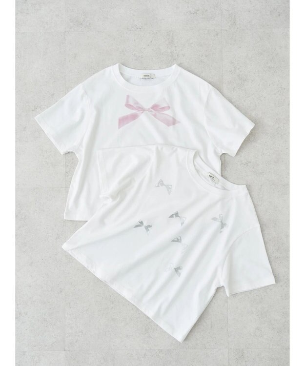 earth music&ecology アソートリボンＴＥＥ Pink