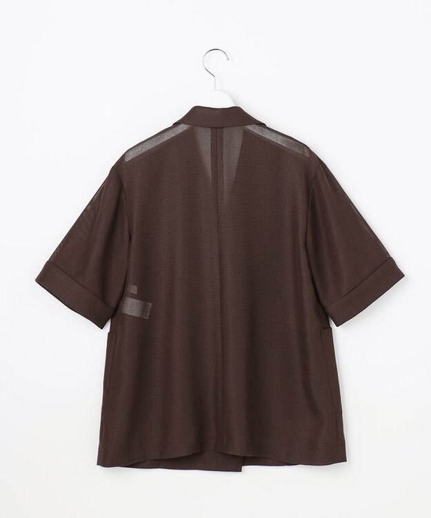 ANY SIS ツイーディカラミ ジャケット ブラウン