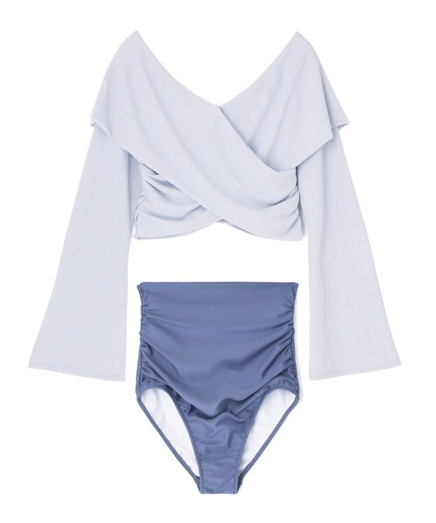 San-ai Resort（三愛水着楽園） 【SALE】トップス付き3点セット水着　9M　【San-ai Resort（サンアイリゾート）】 パープル