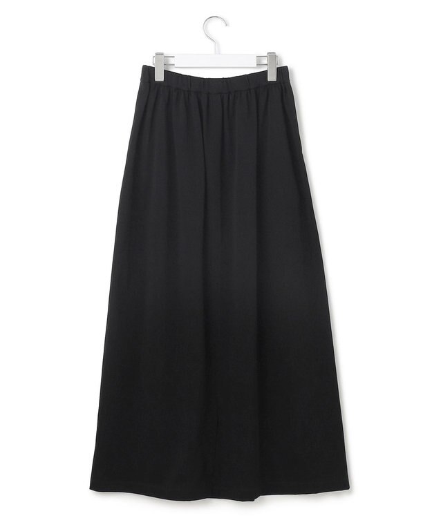 23区 L 【WEB&一部店舗限定/接触冷感/洗える】ツイストコットンプレーティング スカート ブラック系