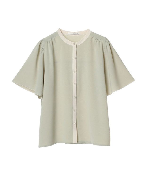 Green Parks ・ＥＬＥＮＣＡＲＥ　ＤＵＥ　バイカラーブラウス Mint