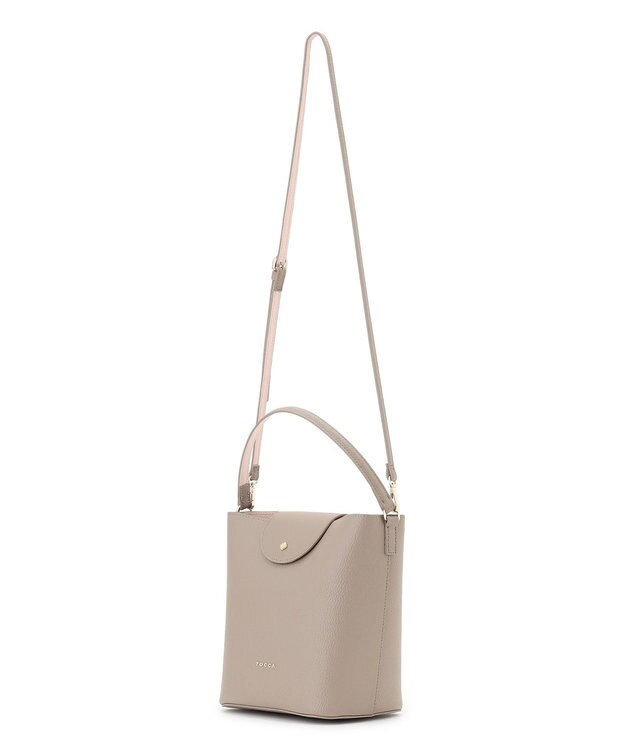 TOCCA PETAL SILHOUETTE LEATHER BAG  レザーバッグ ベージュ系