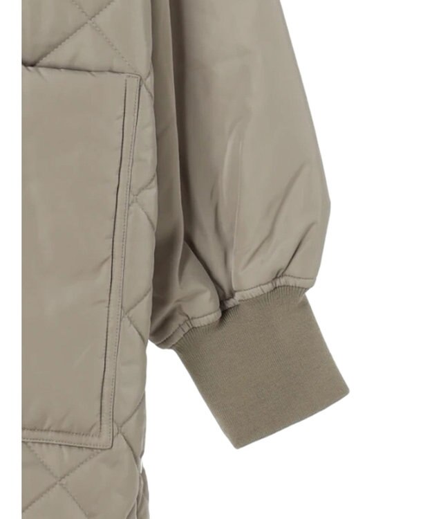 Green Parks 撥水加工　中綿キルトミドル丈コート Light Beige