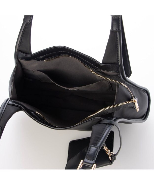 UNBILLION カシュカシュ cachecache / ベルトハンドルナイロントート ブラック