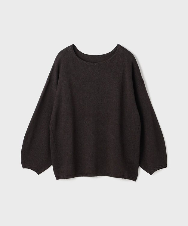 GRACE CONTINENTAL ルーズニットトップ ブラウン