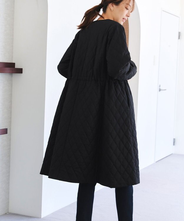 Tiaclasse 中綿キルティングコート ブラック