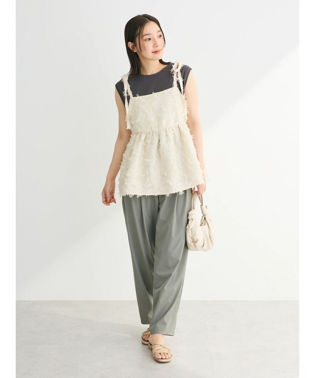 Green Parks ・ＥＬＥＮＣＡＲＥ　ＤＵＥ　ジャカードキャミ Beige