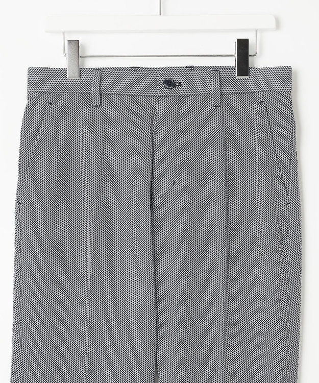 23区GOLF 【MEN】【撥水/ストレッチ】ミニヘリンボンパンツ ネイビー系5