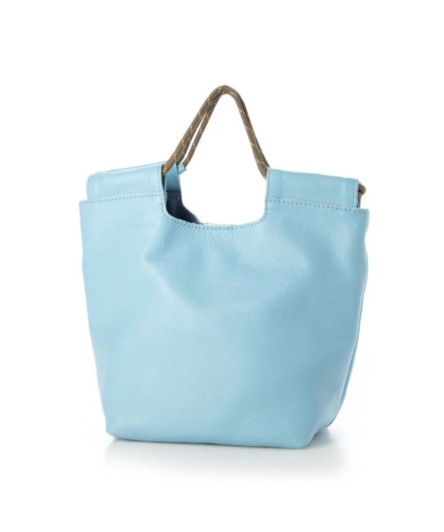 UNBILLION perche 牛革ソフト3wayコードハンドルバッグ サックスブルー