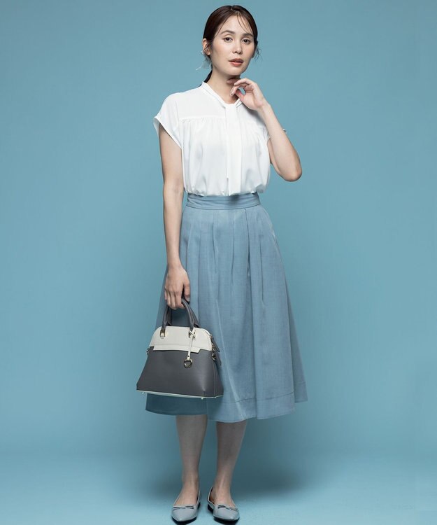 組曲 S ライトデシンボウタイ ブラウス アイボリー系