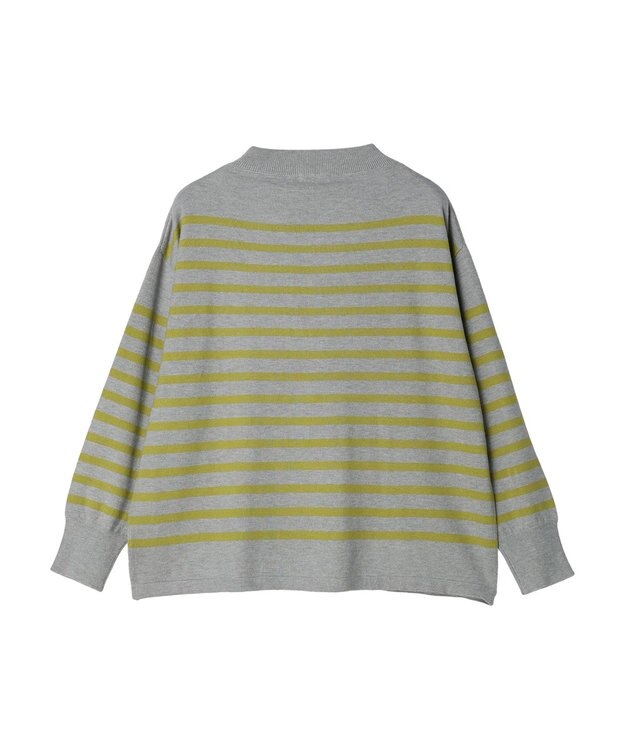 CRAFT STANDARD BOUTIQUE とてもちボーダーニットプルオーバー Gray Mixture