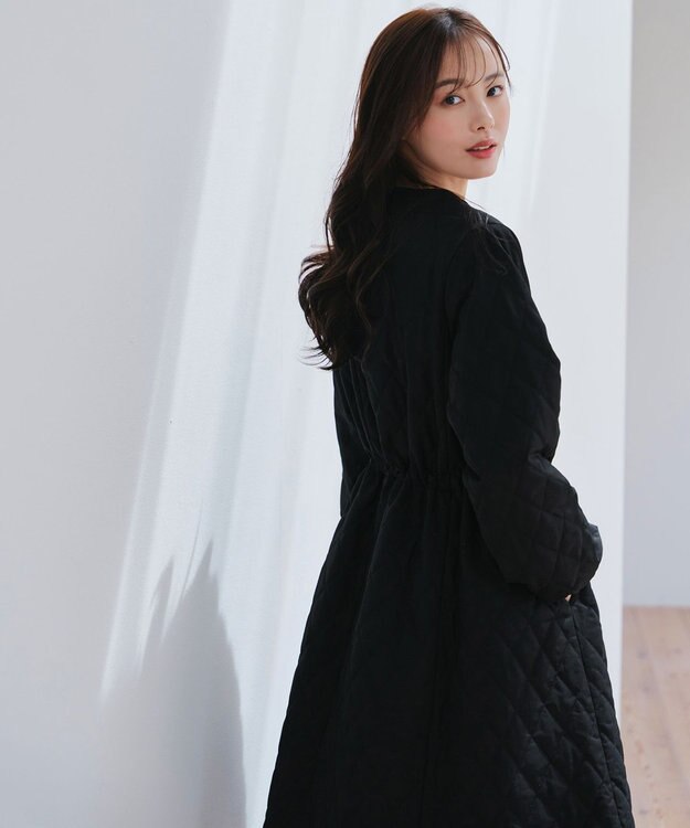 Tiaclasse 中綿キルティングコート ブラック