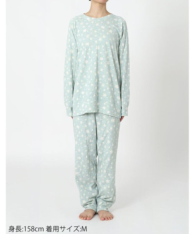 tsumori chisato SLEEP ツモリチサト パジャマ 長袖 長ズボン オーガニックコットンを使用 レディース UDX567 /ワコール メロン