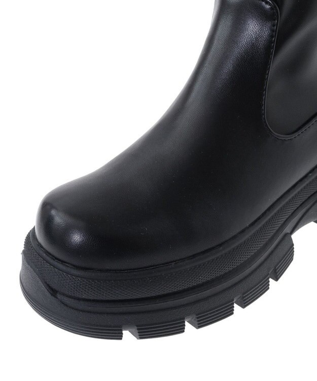 Green Parks ・ｍｉｎｉａ　ストレッチショートブーツ Black