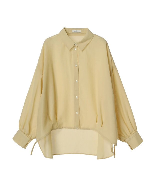 earth music&ecology シアードロストシャツ Yellow