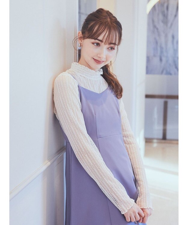 earth music&ecology ＳＥＴ２点ボレロ＋キャミワンピース Sax