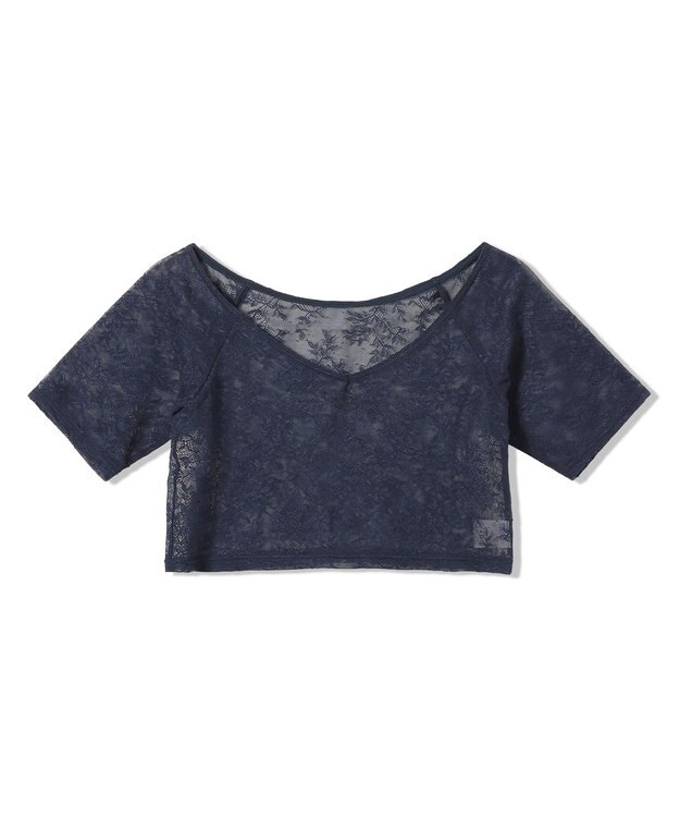 Chacott ショートトップ ネイビー