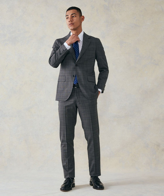 J.PRESS MEN 【ESSENTIAL CLOTHING】ラスティックグレナカート スーツ グレー系4