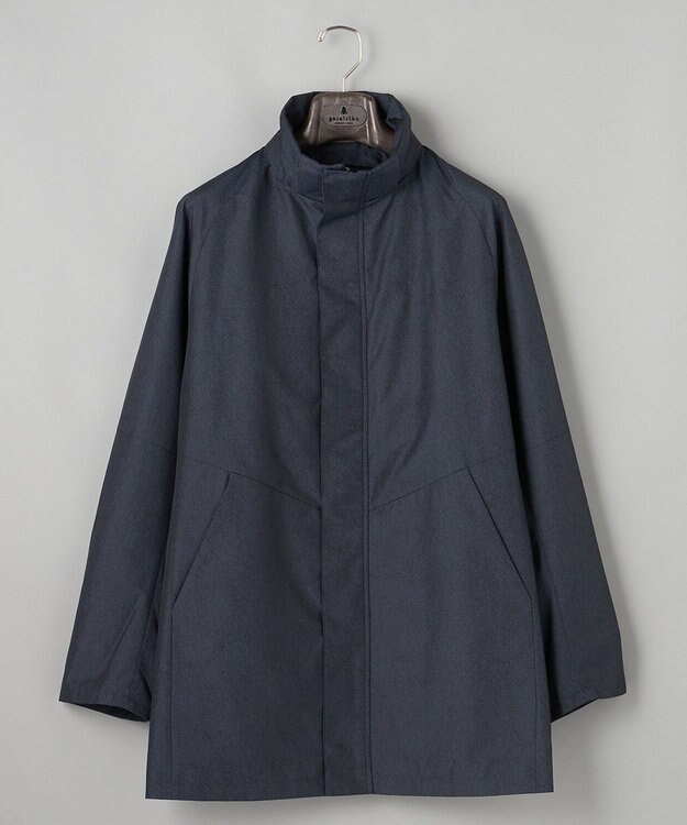 GOTAIRIKU 【仕事で着用可】ラスタードビー フーデッドブルゾン_地柄(24/25年モデル) ネイビー×ヘリンボーン柄(25年新色)