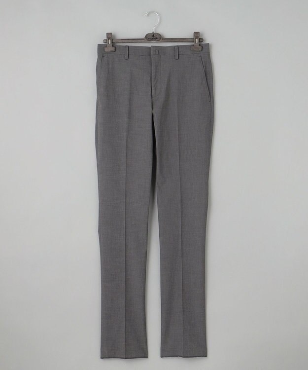 GOTAIRIKU 仕事で着られる 冷んやり綿パン【接触冷感/ストレッチ】ストレッチサマーポプリン グレー系