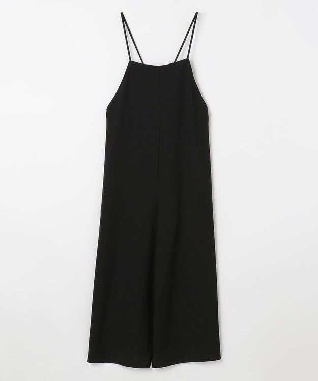 ANY 【接触冷感/UVケア】イージーケア サロペットパンツ ブラック