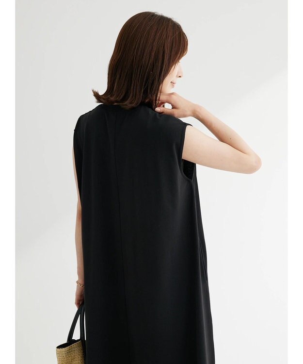 Green Parks ・ＳＵＧＡＲ　ＳＰＯＯＮ　フレンチフレアワンピース Black