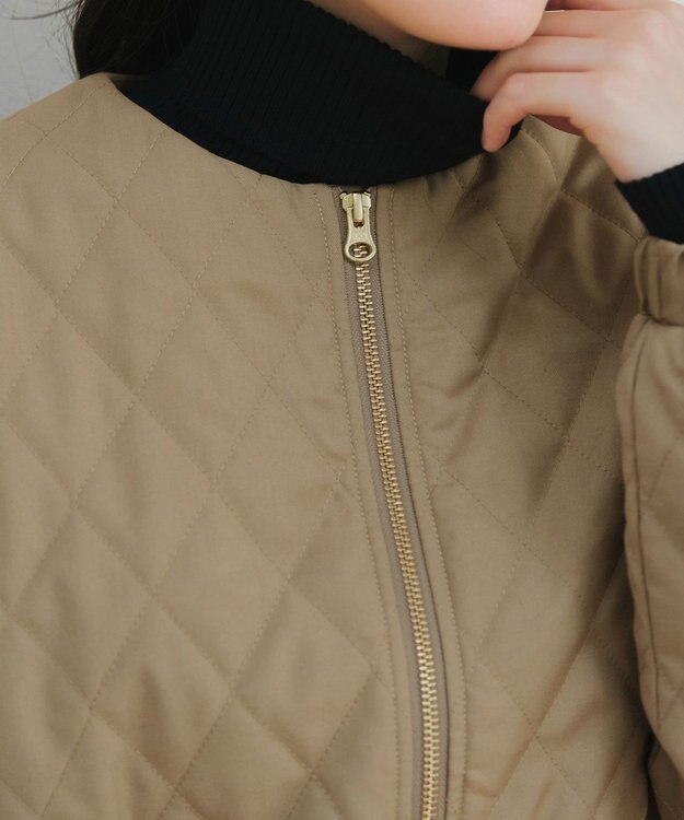 Tiaclasse 中綿キルティングコート ベージュ
