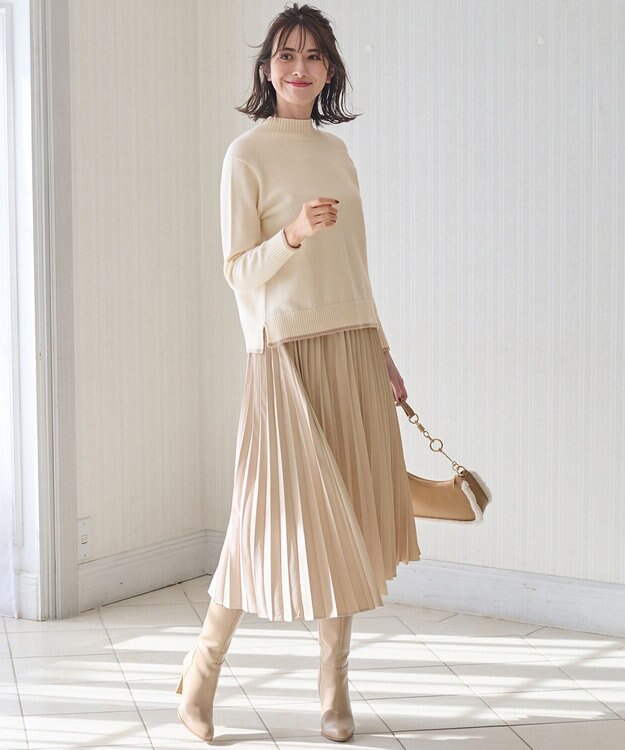 ANY SIS 【大人百花掲載 ヨンアさん着用】2SET パウダータッチ ツインセット アイボリー