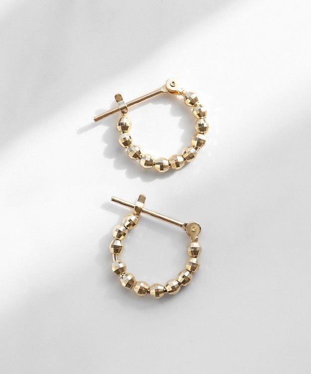 TOCCA 【WEB限定】FULL OF GLITTER PIERCED EARRINGS K10 ピアス ゴールド系