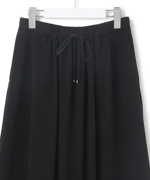 23区 【WEB&一部店舗限定/接触冷感/洗える】ツイストコットンプレーティング スカート ブラック系