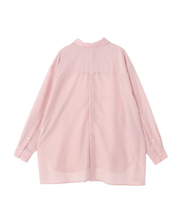 YECCA VECCA バック釦シアーシャツ Pink