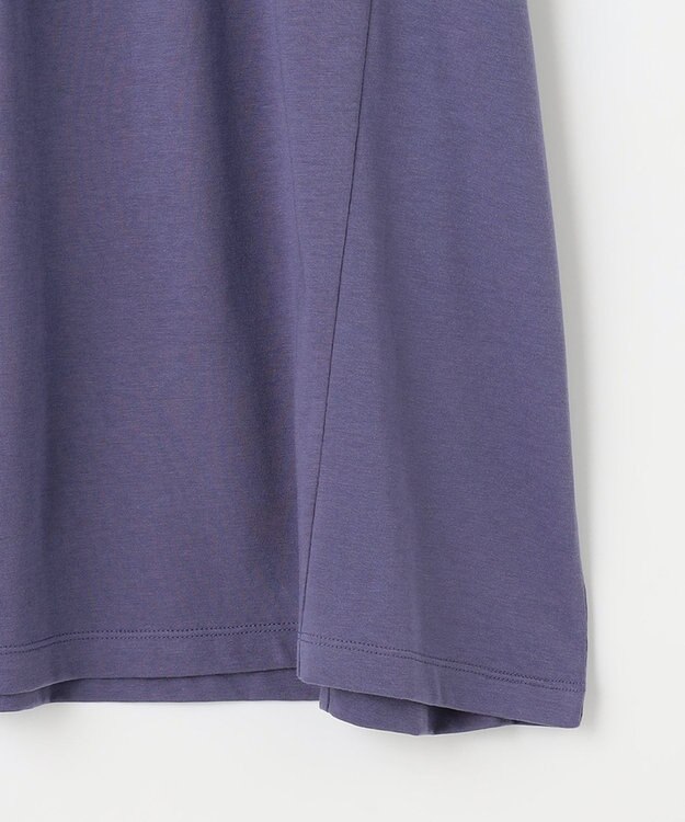 Feroux 【UVケア】スタンドカラーフレアスリーブ Ｔシャツ パープル系