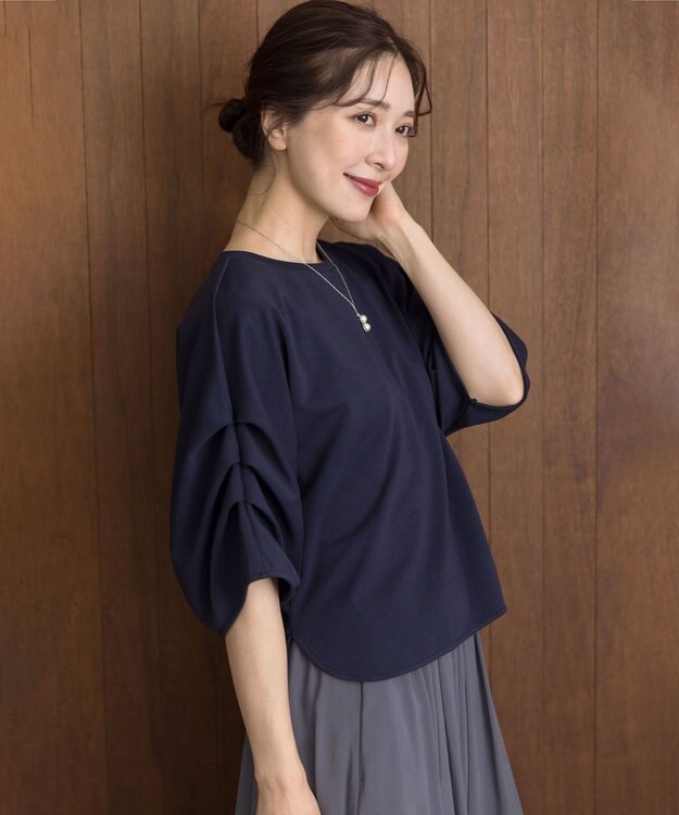 組曲 ライトダンボール ドルマンカットソー ネイビー系