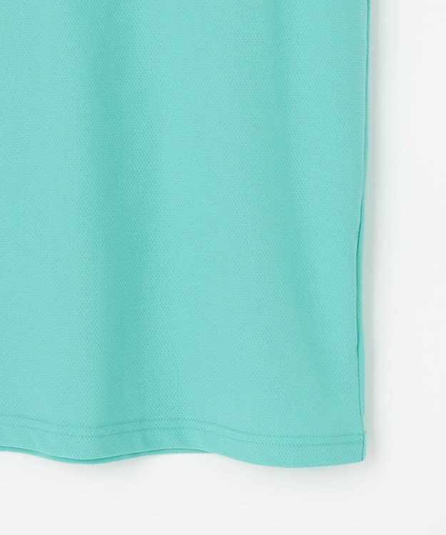 23区GOLF 【23Fondation/MEN】ストレッチメッシュ モック スカイブルー系