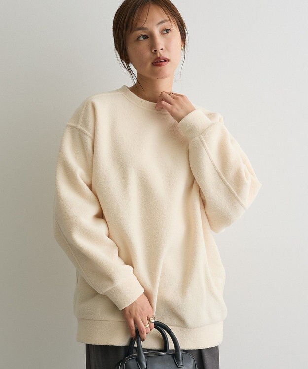 CRAFT STANDARD BOUTIQUE パイル風カットソーチュニック Ivory