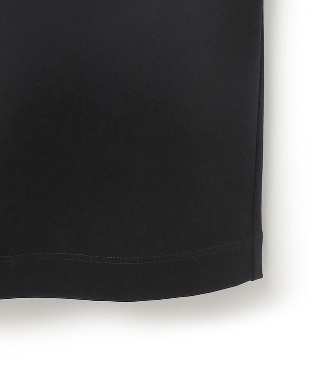 23区 【WEB&一部店舗限定/接触冷感/洗える】ツイストコットンプレーティング スカート ブラック系