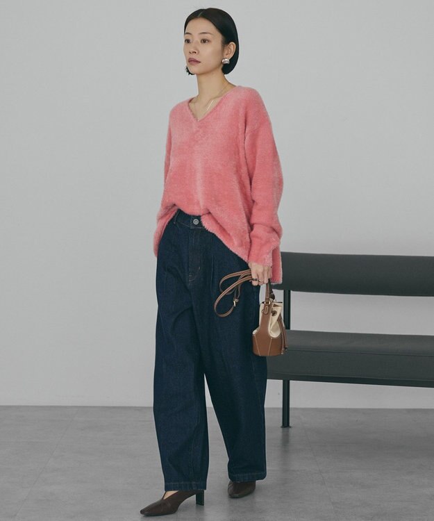 AMERICAN HOLIC Ｖネックフェアリーニットプルオーバー Pink