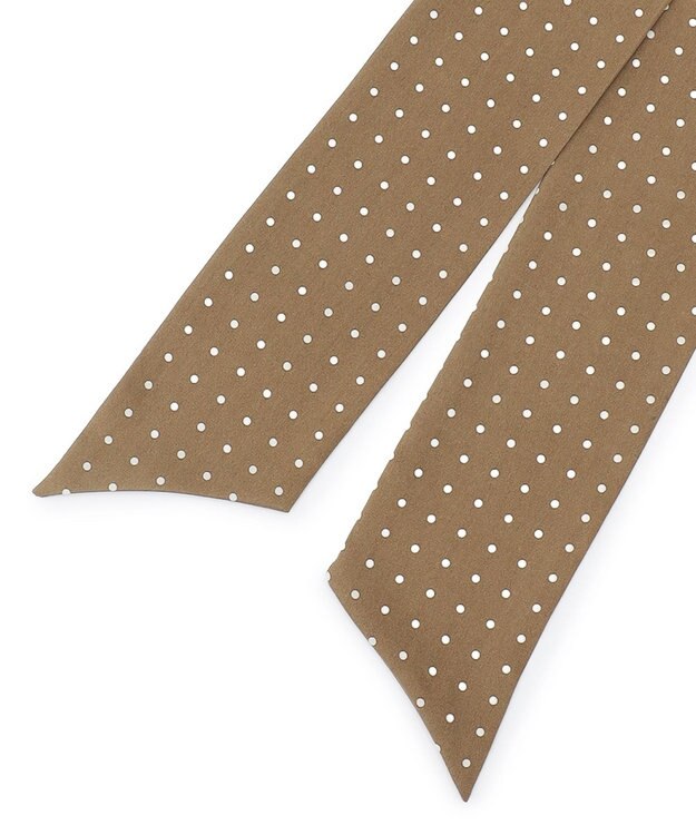 J.PRESS MEN ハンドプリントドット ネッカチーフ ブラウン系6