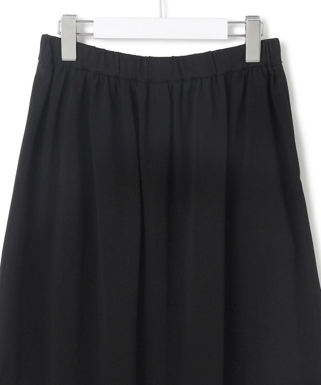 23区 【WEB&一部店舗限定/接触冷感/洗える】ツイストコットンプレーティング スカート ブラック系