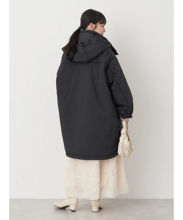 earth music&ecology ２ｗａｙ中綿モッズコート Black