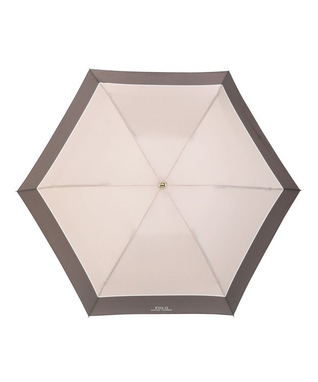 MOONBAT POLO RALPH LAUREN(ポロ ラルフローレン) 折りたたみ傘 ロゴ刺繍 バイカラー ベージュ