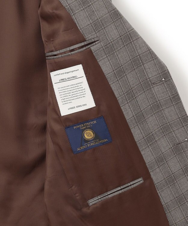 J.PRESS MEN 【J.PRESS MOVING】Albino Torello Viera グレナカートチェック ジャケット ブラウン系3